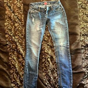 Faded blue denim, size 3